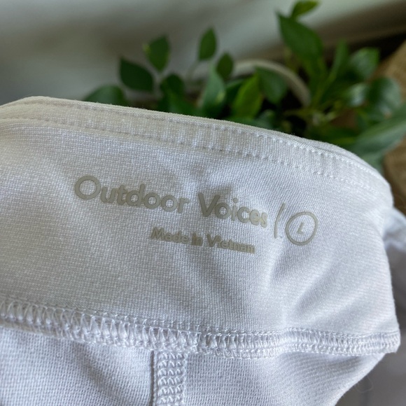 OUTDOOR VOICES Court Skort 4.5 Active Tennis Sports White - Picture 4 of 9